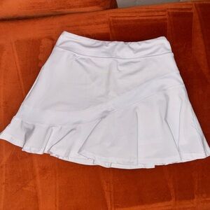 White Pleated Tennis Skort / Skirt